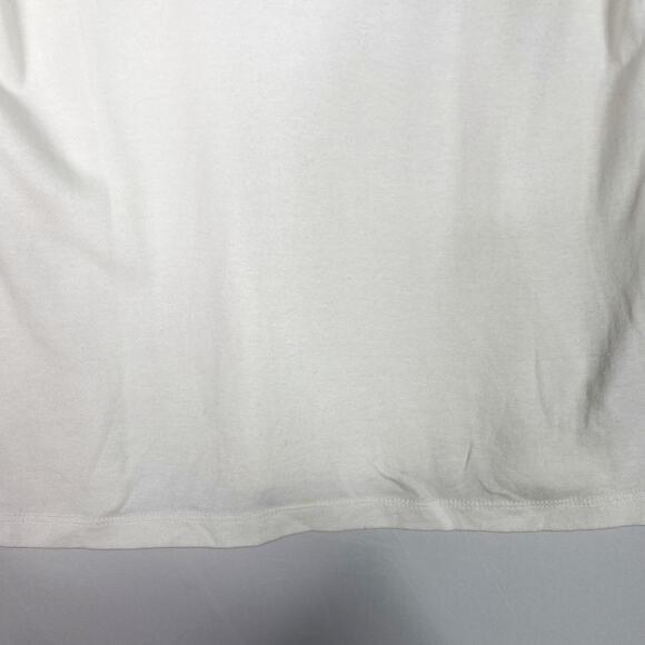 A New Day Small S White V Neck Short Sleeve Tee Tshirt Top Modal Cotton Stretch - Picture 4 of 6